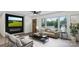 Open-concept living room with fireplace feature wall and stylish, comfortable seating arrangements at 1341 Hopewell Rd, Rock Hill, SC 29730