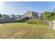 Large, fenced backyard offers privacy and space for outdoor activities with a sloping yard at 1430 Eastway Dr, Dallas, NC 28034