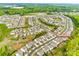 This aerial view showcases a meticulously planned neighborhood with green spaces and modern homes at 1588 Trentwood Dr, Fort Mill, SC 29715