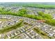 Community aerial view with lush green trees surrounding homes at 1588 Trentwood Drive at 1588 Trentwood Dr, Fort Mill, SC 29715