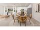 Modern dining area adjacent to kitchen with stainless steel appliances at 1706 30Th Avenue Ne Ct, Hickory, NC 28601
