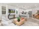 Stylish open-concept with a modern kitchen, adjacent living area, and dining space, perfect for social gatherings at 1706 30Th Avenue Ne Ct, Hickory, NC 28601
