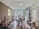 Inviting living room with brick wall, hardwood floors, and plenty of space at 171 Westmoreland Rd, Mooresville, NC 28115