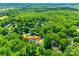Breathtaking aerial perspective of 1938 Hickory Dr surrounded by a canopy of trees in a serene neighborhood setting at 1938 Hickory Dr, Lancaster, SC 29720