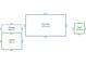 Floor plan schematic of the home showing the general dimensions of each area at 2315 Collins Dr, Albemarle, NC 28001