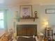 Bright brick fireplace with mantle at 3063 Wimbledon Ln, Rock Hill, SC 29732
