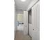 Hallway with washer and dryer in closet next to a bedroom at 4665 Madeline Dr, Rock Hill, SC 29732