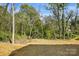 View of the mulched backyard showing an empty lot ready for landscaping at 76 Snyder Ne Ct, Concord, NC 28025