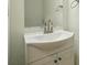 Bathroom sink and vanity with brushed nickel hardware at 76 Snyder Ne Ct, Concord, NC 28025
