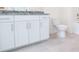 Bathroom featuring a vanity with a gray countertop and ceramic tile floors at Tbd Boomer Ct # 1, Statesville, NC 28677