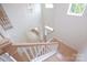 Light-filled staircase with hardwood steps and views from the second story at Tbd Boomer Ct # 1, Statesville, NC 28677