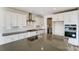 Close up of a modern kitchen island with a stainless steel sink and gray countertop at Tbd Boomer Ct # 3, Statesville, NC 28677
