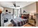Comfortable bedroom featuring stylish decor, warm lighting, and modern furniture at Tbd Boomer Ct # 5, Statesville, NC 28677