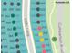 Close up of the community map showing the location of homesite 314, in relation to the community at 1338 Idyllic Ln, Waxhaw, NC 28173