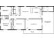 Detailed floor plan featuring three bedrooms, a living room, a kitchen, dining area, carport, and a welcoming porch at 204 Long Creek Rd, Bessemer City, NC 28016