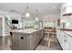 Spacious kitchen island connects seamlessly with the living room and dining area, great for entertaining at 3915 Chevlot Hills Rd, Sherrills Ford, NC 28673