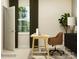 Cozy home office with a simple desk, comfortable chair, a large window, and modern decor at 4115 Camden Glen Rd, Lancaster, SC 29720