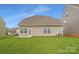 A well maintained backyard featuring lush green grass and a neutral-colored home exterior at 4222 Skyboat Cir, Fort Mill, SC 29715