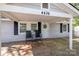 Inviting front porch with rocking chairs, a welcoming wreath on the door, and classic black shutters at 4436 Shiloh Unity Rd, Lancaster, SC 29720