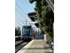 Modern light rail CATS train at the Woodlawn Station at 516 Northgate Ave, Charlotte, NC 28209