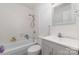 Bathroom with shower and tub combination and updated vanity at 5807 Sharon Rd # A, Charlotte, NC 28210