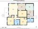 Floor plan showing layout of the home and dimensions of each room at 601 Whisnant St, Shelby, NC 28150