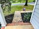 Front porch area with flowers and landscaping at 8608 Warwick Crest Ln, Charlotte, NC 28215