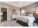 This cozy bedroom has a decorative mirror and is decorated with elegant wall art at Tbd Boomer Ct # 7, Statesville, NC 28677