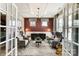 This spacious living room with coffered ceiling features large windows and unique decor at Tbd Boomer Ct # 7, Statesville, NC 28677