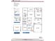 Floor plan showing a 4-bedroom, 3-bath home with a 2-car garage and covered lanai at 1030 Gardenia Dr # 2, Mt Ulla, NC 28125