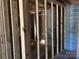 Basement with wood framing for future walls at 10625 Cool Springs Rd, Woodleaf, NC 27054