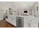 Open kitchen island with stainless steel appliances at 11015 Benjamin Smith Ave, Huntersville, NC 28078