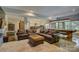 Finished basement provides ample living space with a pool table, comfortable seating, and bar area at 1306 Kings Bottom Dr, Fort Mill, SC 29715