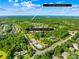 Aerial view showing the location of the neighborhood amenities including a community pool and recreation area at 17413 Caddy Ct, Charlotte, NC 28278