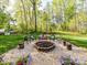 Inviting backyard features a fire pit area with comfortable seating, perfect for gatherings at 3232 Kale Ln, Matthews, NC 28105