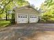 Two-car garage offers convenient parking and storage space for vehicles and equipment at 3232 Kale Ln, Matthews, NC 28105