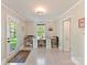 Well-lit office space with built-in desk and views of the outdoors at 3232 Kale Ln, Matthews, NC 28105