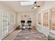 Bright office with two desks, skylight, and lots of natural light at 3232 Kale Ln, Matthews, NC 28105