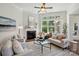 Inviting living room with fireplace, comfortable seating, and plenty of natural light at 404 Brookridge Dr, Mount Holly, NC 28120