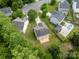 Birds eye view of a home in a neighborhood with established trees at 4219 Shasta Cir, Clover, SC 29710