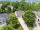 Aerial view of home with mature trees on a large lot in established neighborhood at 4219 Shasta Cir, Clover, SC 29710