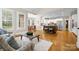 Open concept kitchen with dining area, stainless appliances and living room at 7600 Brookmont Ln, Waxhaw, NC 28173