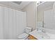 Clean bathroom features a shower, vanity, and well-lit mirror, providing a functional space at 109 Wren Ln, Mooresville, NC 28117