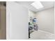 Functional pantry room with shelving and a freezer, offering ample storage space at 109 Wren Ln, Mooresville, NC 28117
