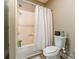 Well-maintained bathroom with a tub/shower combination, toilet, and neutral color scheme for a clean look at 1308 Twin Oaks Dr, Chester, SC 29706