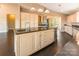 Open kitchen featuring a large island, granite countertops, and stainless steel appliances at 1308 Twin Oaks Dr, Chester, SC 29706