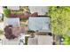 Aerial view of home, showcasing the roof and landscaped yard at 140 Parkview St, Davidson, NC 28036
