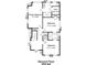 Second floor plan showcasing the bedroom layout at 140 Parkview St, Davidson, NC 28036