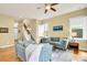 Inviting living room with comfortable seating, creating a cozy atmosphere for relaxation and entertainment at 140 Parkview St, Davidson, NC 28036