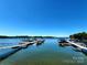 Scenic shot of docks and boats in the water, offering stunning lake views at 14522 Waterside Dr, Charlotte, NC 28278